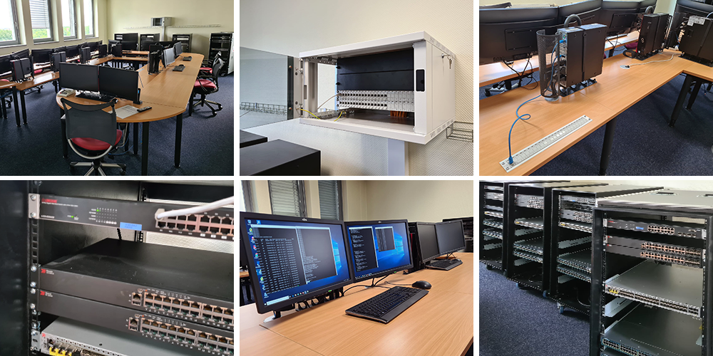 Lab environment for networking courses