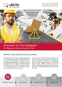 Sicherheit für Ihre Produktion Flyer
