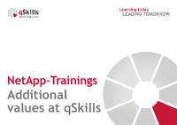 NetApp Training added value with qSkills