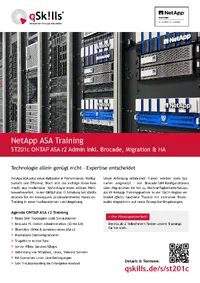 NetApp ASA Training Flyer