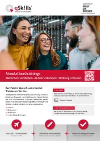 Simulationstrainings Flyer