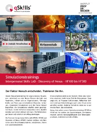 Simulationstrainings Factsheet