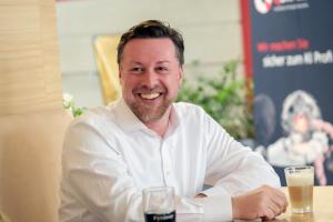 Kaffee trinken in der Cafeteria