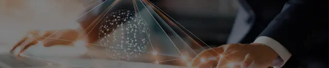 Businessman touching tablet and notebook. Management of global structure networking and customer data connection at the workplace. Business technology and digital marketing network concept.