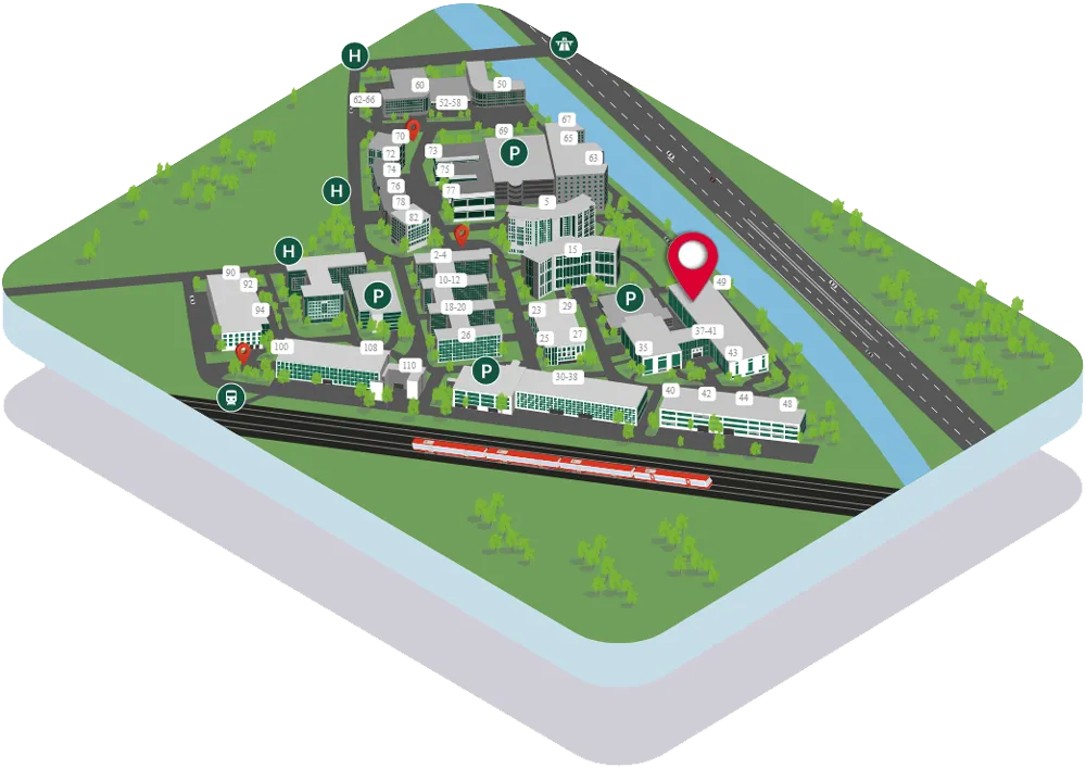 Südwestpark Standortkarte Forum