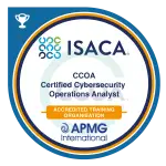 ISACA CCOA Certified Cybersecurity Operations Analyst Accredited Training Organisation