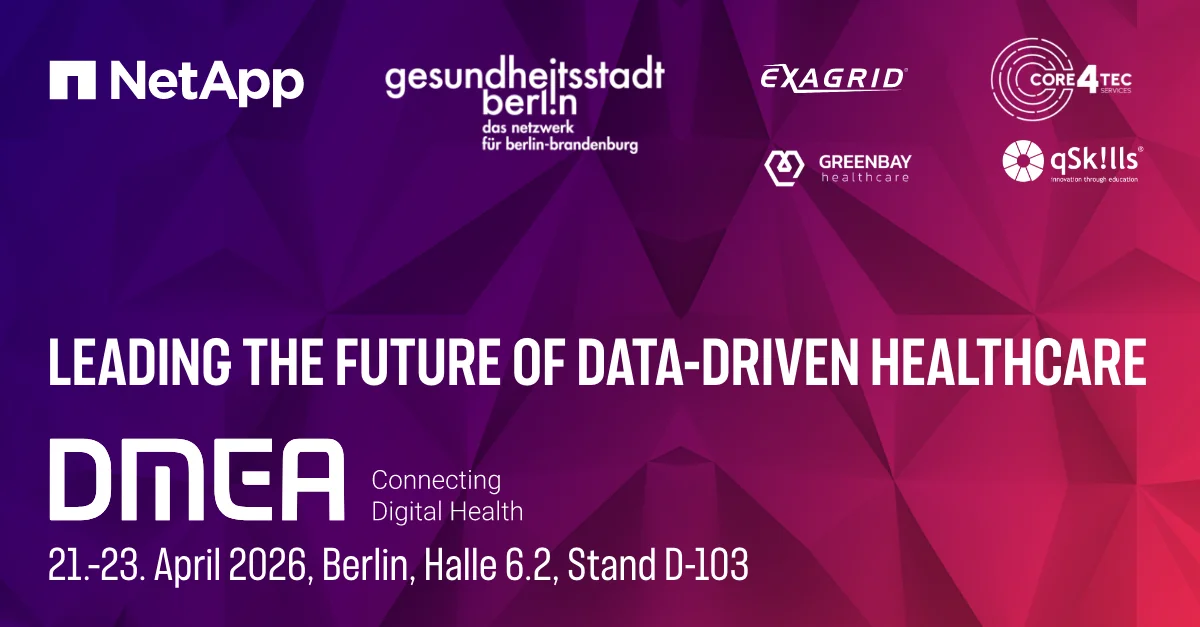 DMEA Connecting Digital Health 21.-23.04.2026 in Berlin, Halle 6.2, Stand D-103