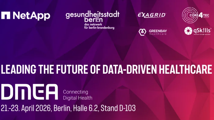 DMEA Connecting Digital Health 21.-23.04.2026 in Berlin, Halle 6.2, Stand D-103