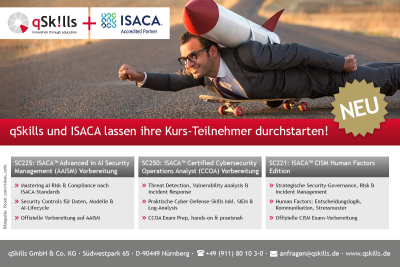 qSkills und ISACA lassen ihre Kurs-Teilnehmer durchstarten!