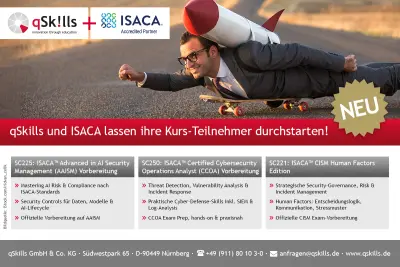 qSkills und ISACA lassen ihre Kurs-Teilnehmer durchstarten!