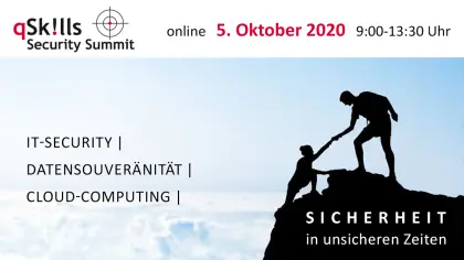 13. qSkills Security Summit, erstmals im Online-Format am 5. Oktober 2020
