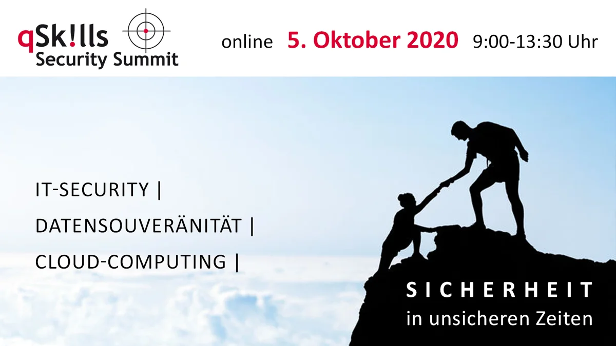 13th qSkills Security Summit, for the first time in online format on October 5, 2020.
