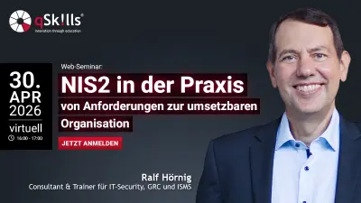 Web-Seminar NIS2 in der Praxis mit Ralf Hörnig