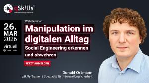 Web-Seminar Manipulation im digitalen Alltag mit Donald Ortmann