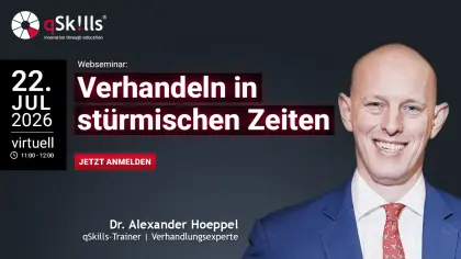 Webseminar Verhandeln in stürmischen Zeiten mit Dr. Alexander Hoeppel