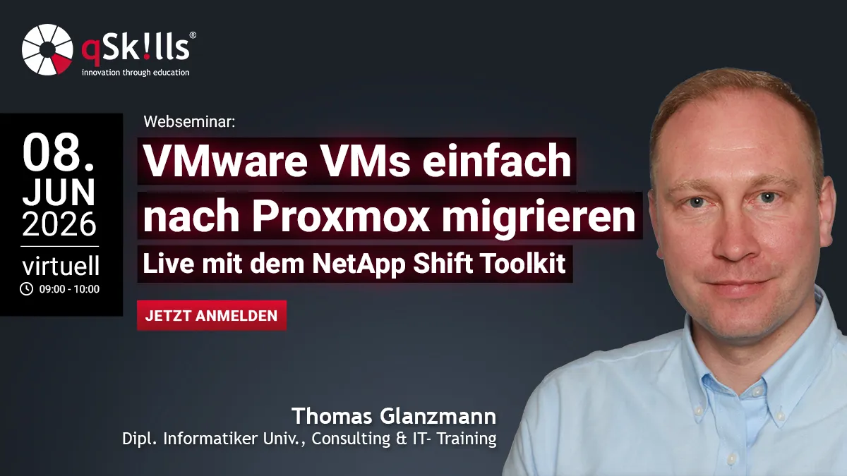 Webseminar VMware VMs einfach nach Proxmox migrieren mit Thomas Glanzmann