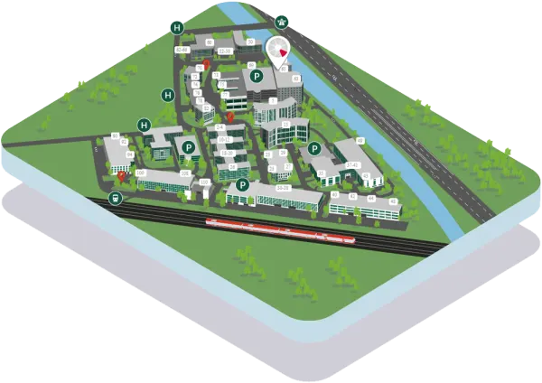 Südwestpark Standortkarte